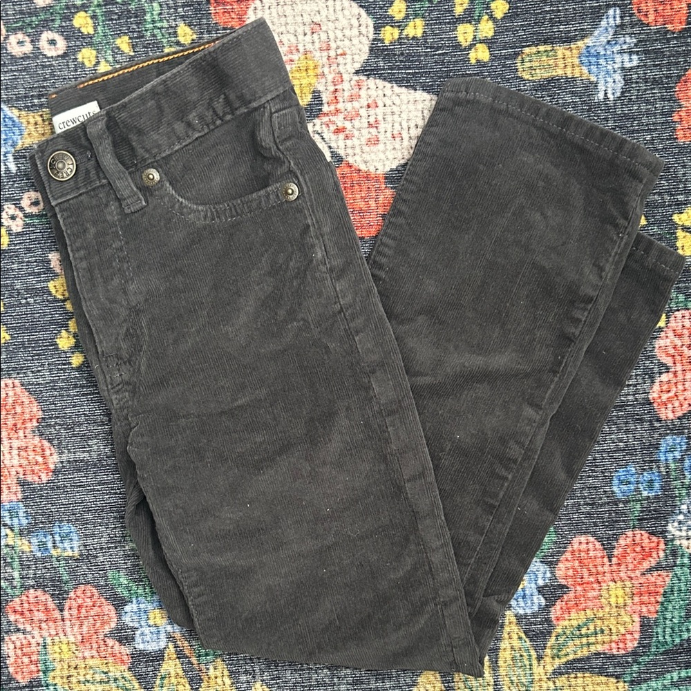 Crewcuts Boys Gray Slim Flex Corduroy Pants, Size 6